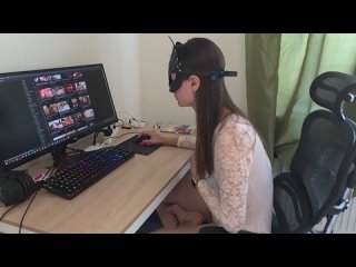 a girl masturbates while watching a porn video | 21 naturals, korean, japanese