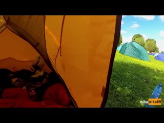 we slept in a tent and filmed sex | asian, milf, interracial