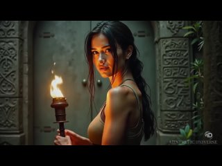 tomb raider (lara croft) reimagined - 1950s super panavision 70 cinematic trailer ai-generated